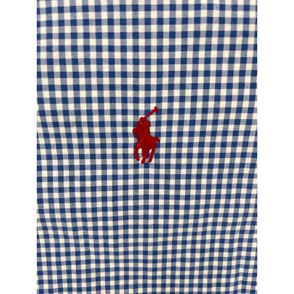 Polo Ralph Lauren Mens Shirt XL Blue Gingham Long Sleeve Button‎ Up - Picture 5 of 10
